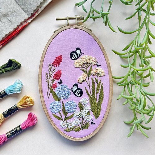 Butterfly Garden - Embroidery Kit