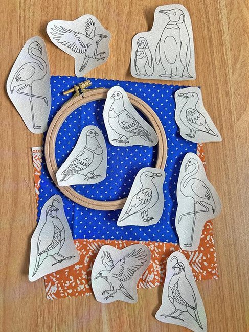 Stick & Stitch Odd Birds - Embroidery Patterns