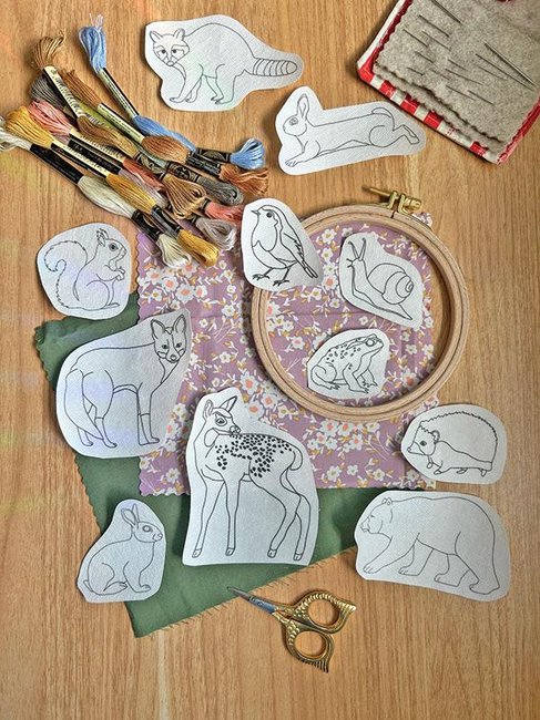 Stick & Stitch Forest Critters - Embroidery Patterns