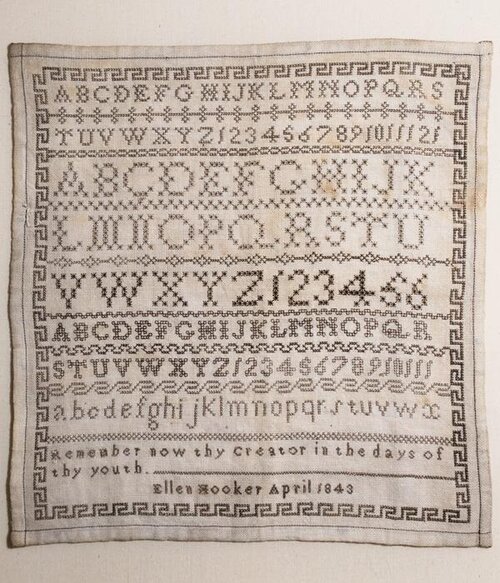 Ellen Hooker 1843 - Cross Stitch Pattern