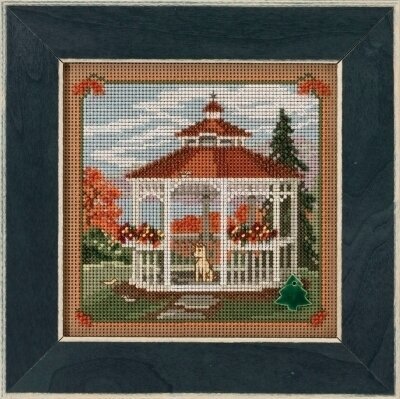 Gazebo Country Lane - Beaded Cross Stitch Kit