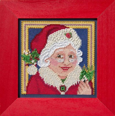 Mrs. Claus - Beaded Christmas Cross Stitch Kit