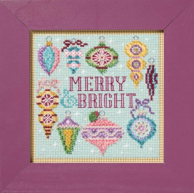 Merry & Bright - Beaded Christmas Cross Stitch Kit