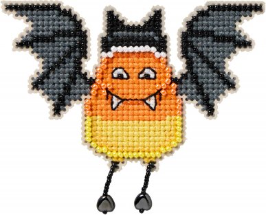 Batty Corn (2026) - Halloween Beaded Cross Stitch Kit