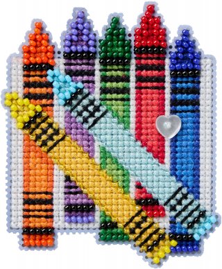 Colorful Crayons (2026) - Beaded Cross Stitch Kit