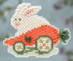 Rabbit Ride - Beaded Cross Stitch Kit