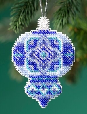 Azure Medallion - Beaded Cross Stitch Kit