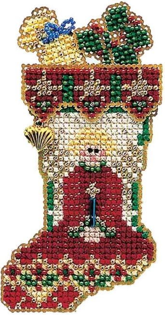 Mill Hill Christmas Angel Beaded Ornament Kit - Winter Holiday 2004 - H117 Perforated Paper & Glass Beads