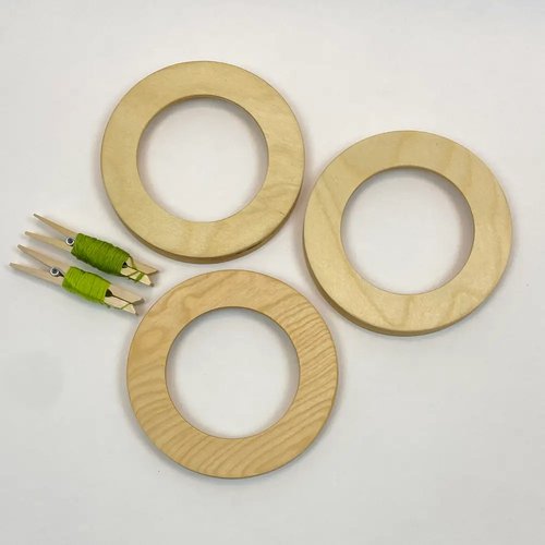 Modern Embroidery Circle Hoop Frame For 4" Hoop Natural