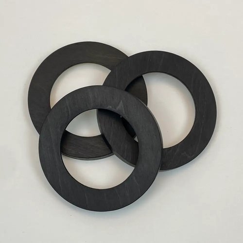 Modern Embroidery Circle Hoop Frame For 4" Hoop Black