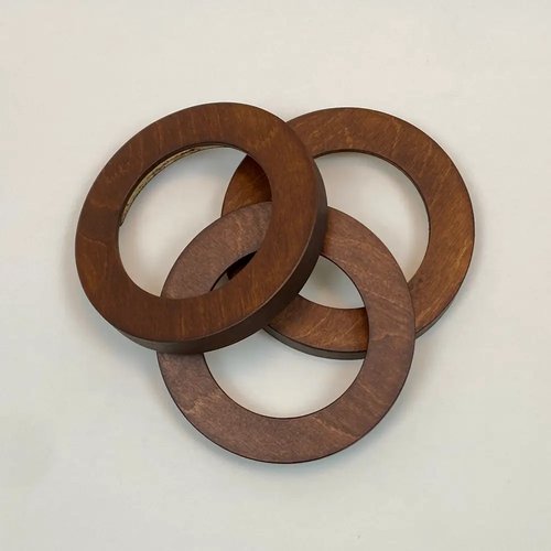Modern Embroidery Circle Hoop Frame For 4" Hoop Caramel
