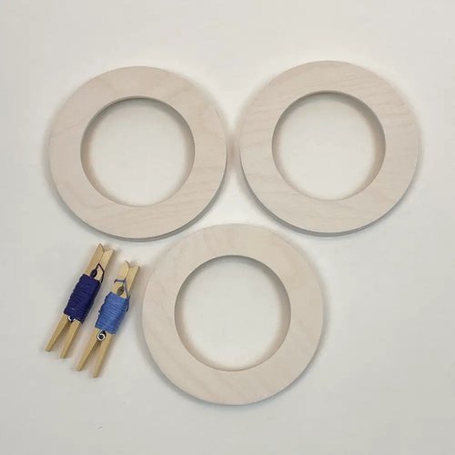 Modern Embroidery Circle Hoop Frame For 5" Hoops White