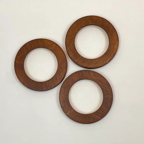 Modern Embroidery Circle Hoop Frame For 5" Hoops Caramel