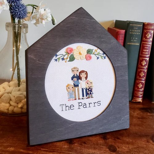 Home Embroidery Frame - for 6.25" Hoops - Black