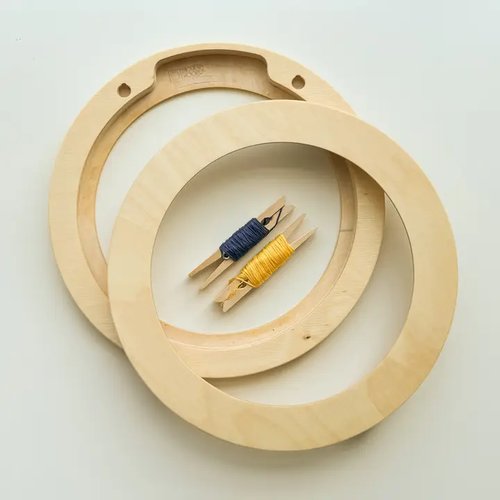 Modern Embroidery Hoop Frame For 8" Circle Hoop Natural