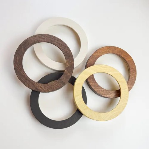 Circle Frames For Needlepoint 4" Rounds - Natural 