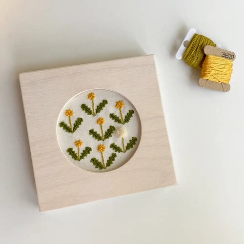 Modern Embroidery Square Hoop Frame For 3" Hoops Natural