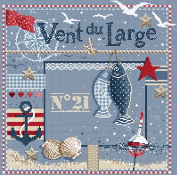 Vent du Large (Wind from the Open Sea)- Cross Stitch Pattern