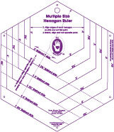 Hexagon Template - Quilting Ruler