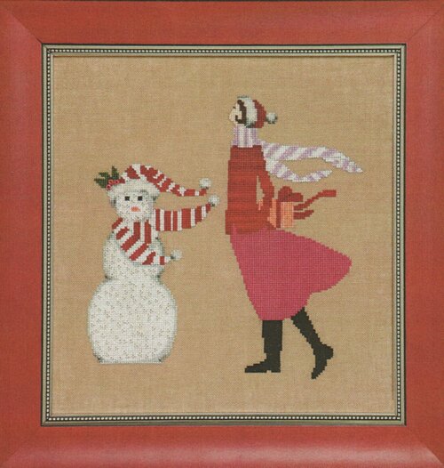 Red Winter Gift - Cross Stitch Pattern