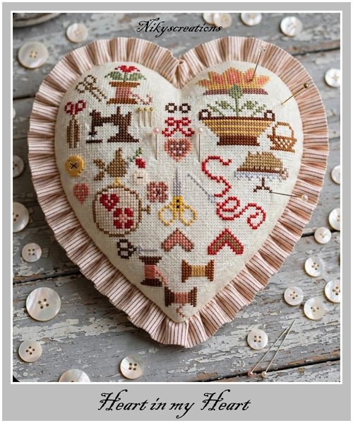 Heart in my Heart - Cross Stitch Pattern