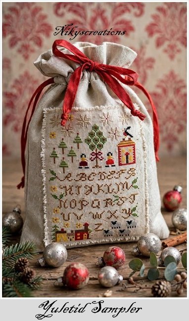 Yuletid Sampler - Christmas Cross Stitch Pattern