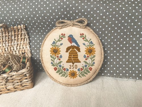 Ring For Liberty - Patriotic Cross Stitch Pattern