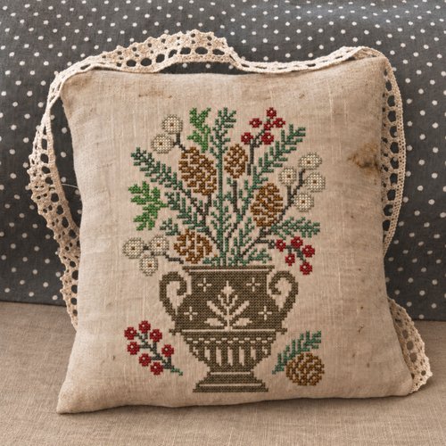 Urn of Plenty Winter - Cross Stitch Pattern