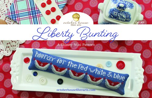 Liberty Bunting - Patriotic Cross Stitch Pattern