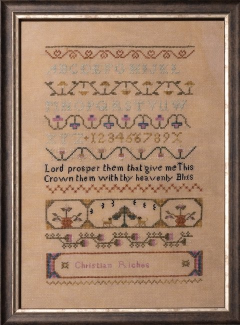Christian Riches - A Norwich Sampler - Cross Stitch Pattern