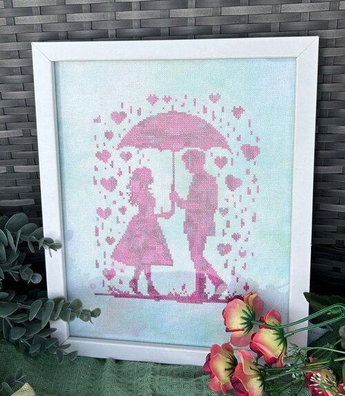 Raining Love - Cross Stitch Pattern