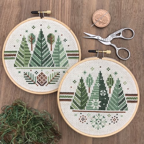 Three Pines - Cross Stitch Pattern