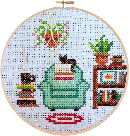 Reading Nook - Cross Stitch Pattern