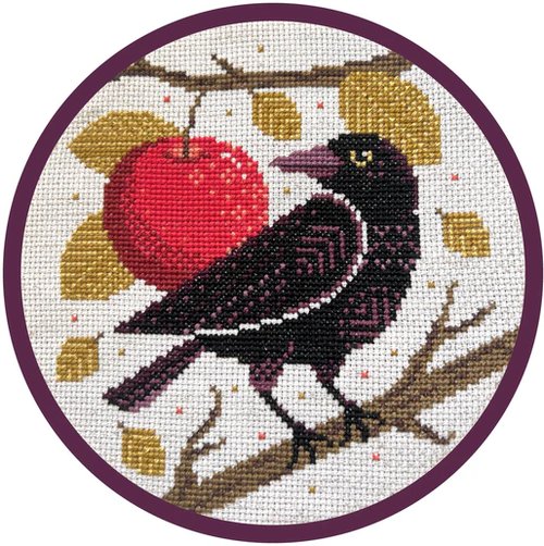 Orchard Raven - Cross Stitch Pattern
