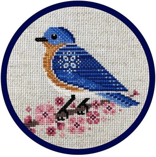 Bluebird & Blossoms - Cross Stitch Pattern