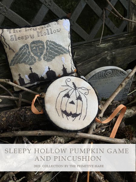 Sleepy Hollow Pumpkin Game - Halloween Cross Stitch Pattern
