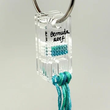 Blank Stitchable Clear Acrylic Floss Drops - Set of 20