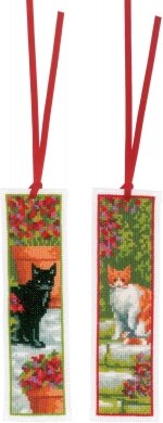 Bookmark Cats (Set of 2) - Cross Stitch Kit