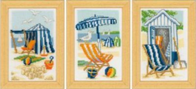 Sun & Sea Mini - Set of 3 - Cross Stitch Kit