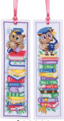 Owls Bookmark - Set of 2 - Cross Stitch Kit