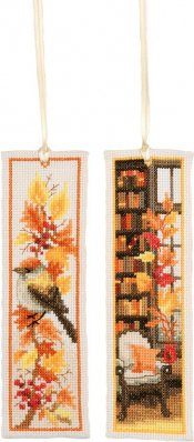 Autumn Bookmark (Set of 2) - Cross Stitch Kit