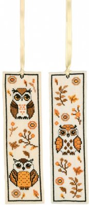 Owls Bookmark (Set of 2) - Cross Stitch Kit