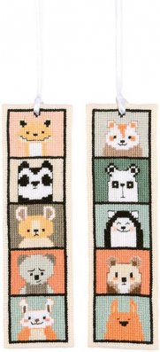 Little Animals Bookmark (Set of 2) - Cross Stitch Kit