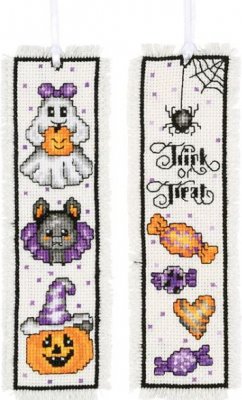 Halloween Bookmarks (Set of 2) - Cross Stitch Kit