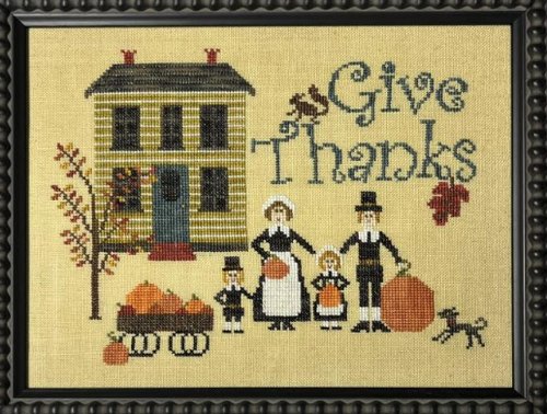 Give Thanks - Thanksgiving Cross Stitch Pattern