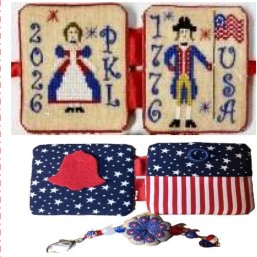 A 1776 Needlecase Kit - Patriotic Cross Stitch Kit