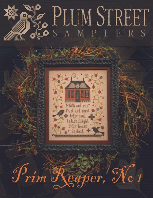 Prim Reaper No. 1 - Halloween Cross Stitch Pattern