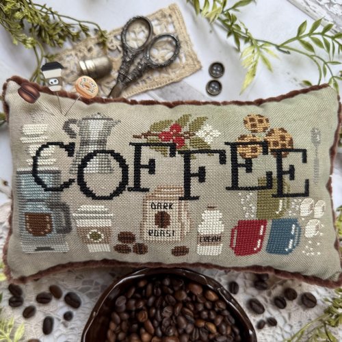 When I Think of Coffee - Cross Stitch Pattern