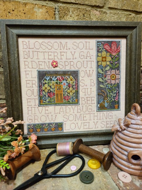 Mixed Media Needleart Flower Garden - Cross Stitch Pattern