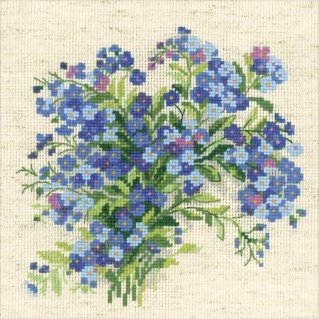 Forget Me Nots - Cross Stitch Kit